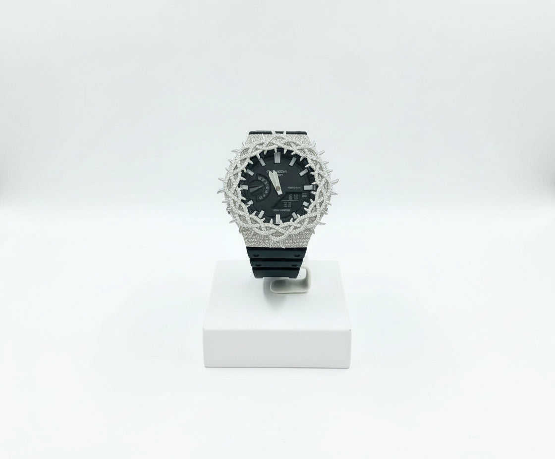 G-Shock Moissanite Watch Gold